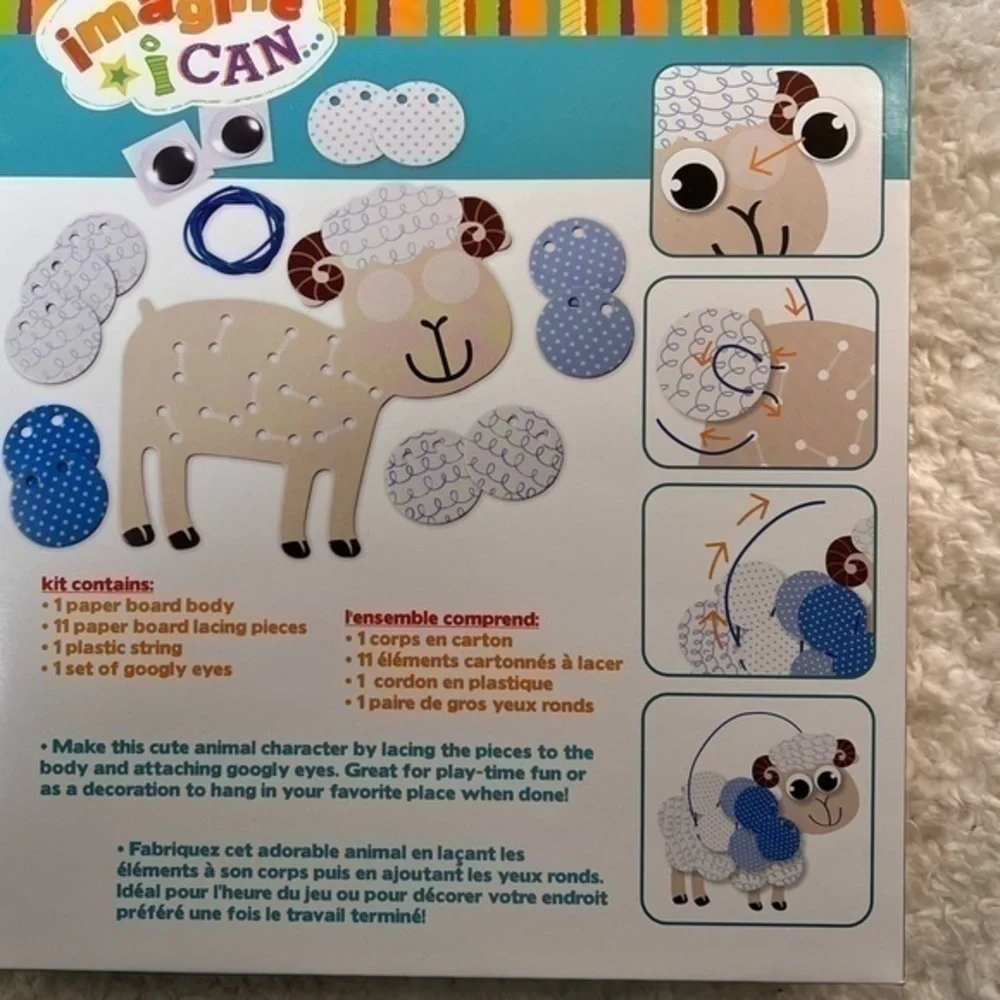 Manhattan Toy Imagine I Can Lace & Play Ram - Picture 4 of 6